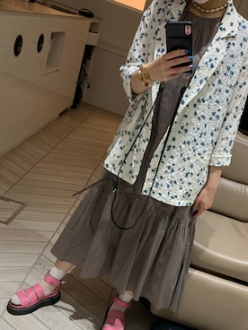 「JOURNAL STANDARD relume（ジャーナルスタンダード　レリューム）のアイテム（その他アウター）」を使った、yana.♡さん（レディース・156cm）の夏コーディネート