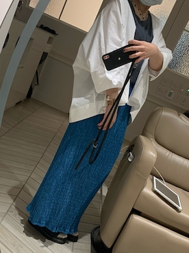 「プラスJ」｜「アイテム（サンダル）」を使った、yana.♡さん（レディース・156cm）の夏コーディネート
