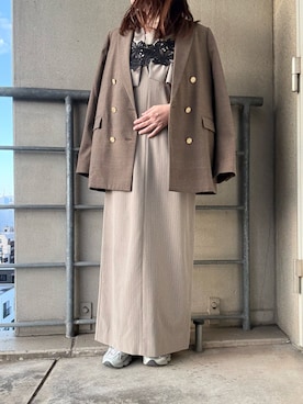 「アイテム（チョーカー）」を使った、donさん（レディース・152cm）の秋コーディネート