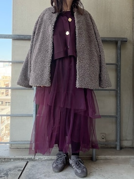 「アイテム（ブルゾン）」を使った、donさん（レディース・152cm）の秋コーディネート