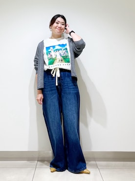 「アイテム（ヘアゴム）」を使った、オダカオリさん（レディース・153cm）の夏コーディネート