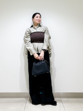 「アイテム（その他トップス）」を使った、オダカオリさん（レディース・153cm）の秋コーディネート