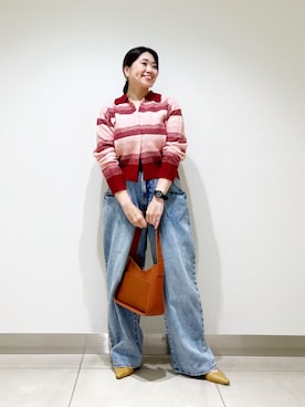 「アイテム（ヘアアクセサリー）」を使った、オダカオリさん（レディース・153cm）の夏コーディネート