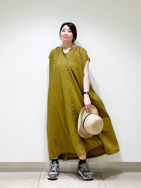 「ウェーブ×カジュアル」｜オダカオリさん（レディース・153cm）の夏コーディネート