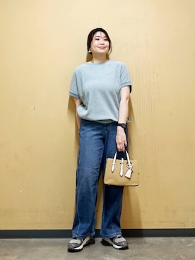 「ウェーブ×カジュアル」｜オダカオリさん（レディース・153cm）の夏コーディネート