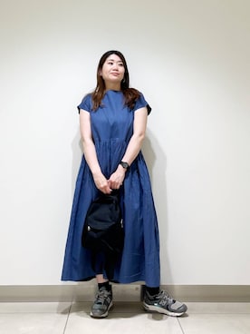 「URTECH」｜「アイテム（ワンピース/ドレス）」を使った、オダカオリさん（レディース・153cm）の夏コーディネート