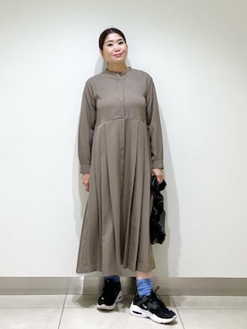 「アイテム（ヘアゴム）」を使った、オダカオリさん（レディース・153cm）の秋コーディネート