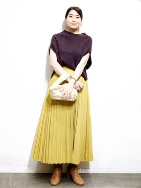 「URBAN RESEARCH（アーバンリサーチ）のアイテム（その他）」を使った、オダカオリさん（レディース・154cm）の秋コーディネート