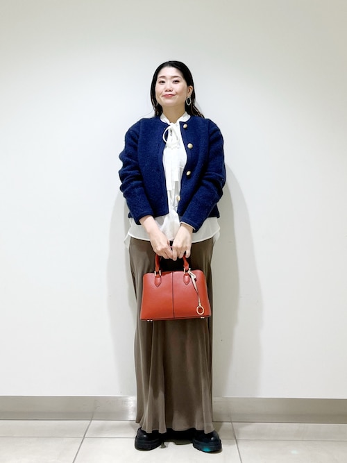 ノーカラーニットカーディガン（カーディガン/ボレロ）｜URBAN