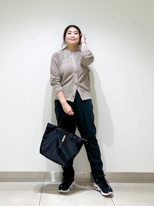 新品 トランジット パーサッチ ストレッチ テーパード パンツ アイボリー 系 ストレッチパンツ レディース イージーパンツ スラックス