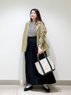 「アイテム（その他アウター）」を使った、オダカオリさん（レディース・153cm）の夏コーディネート