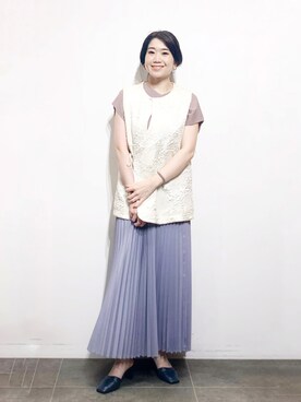 「KBF（ケイビーエフ）のアイテム（その他）」を使った、おださん（レディース・154cm）の夏コーディネート