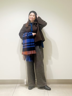 「アイテム（その他アウター）」を使った、オダカオリさん（レディース・153cm）の秋コーディネート