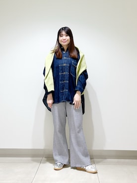 「Lee（リー）のアイテム（トップス）」を使った、おださん（レディース・153cm）の春コーディネート