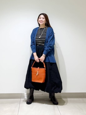 「アイテム（マウンテンパーカー）」を使った、オダカオリさん（レディース・153cm）の秋コーディネート