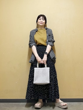 「FORK&SPOON（フォークアンドスプーン）のアイテム（トップス）」を使った、おださん（レディース・153cm）の春コーディネート