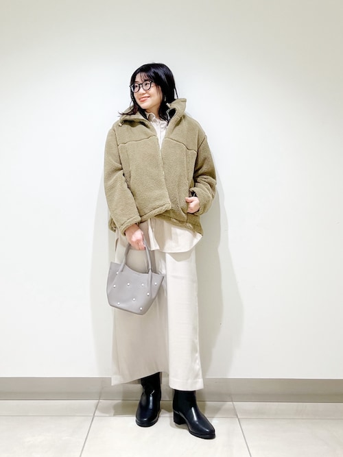 セール】FORK&SPOON スタンドカラーボアブルゾン（ブルゾン