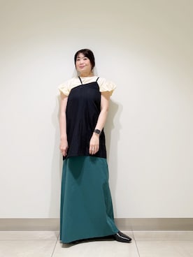 「LAATO（ラート）のアイテム」を使った、おださん（レディース・153cm）の夏コーディネート