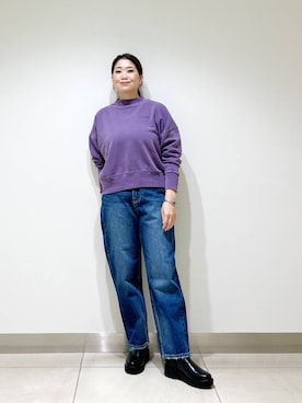 「アイテム（ヘアゴム）」を使った、オダカオリさん（レディース・153cm）の秋コーディネート