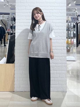 「GLOBAL WORK（グローバルワーク）のスペ軽チャーム付きボストン/495720（ボストンバッグ）」を使った、きょんさん（レディース・155cm）の夏コーディネート