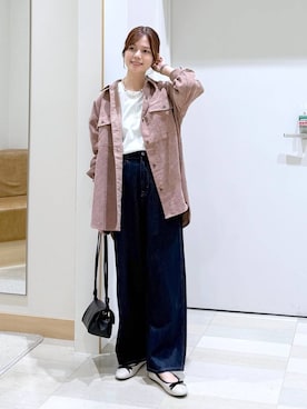 「アイテム（バレエシューズ）」を使った、きょんさん（レディース・155cm・30代）の秋コーディネート