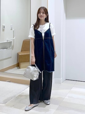 「アイテム（バレエシューズ）」を使った、きょんさん（レディース・155cm・30代）の秋コーディネート