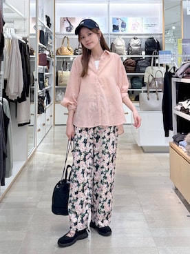 「GLOBAL WORK（グローバルワーク）のアイテム（シューズ）」を使った、きょんさん（レディース・155cm）の春コーディネート