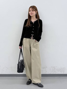 「GLOBAL WORK（グローバルワーク）のアイテム（トップス）」を使った、きょんさん（レディース・155cm）の春コーディネート