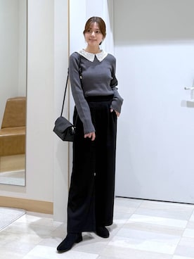 「アイテム（その他ヘアアクセサリー）」を使った、きょんさん（レディース・155cm）の秋コーディネート