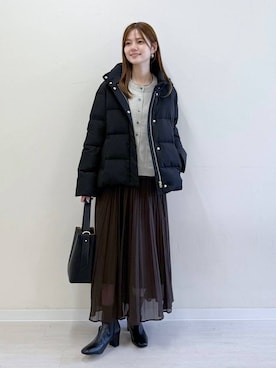 「アイテム（ダウンジャケット/コート）」を使った、きょんさん（レディース・155cm・30代）の夏コーディネート