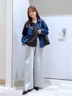 「GLOBAL WORK（グローバルワーク）のアイテム（アクセサリー）」を使った、きょんさん（レディース・155cm）の春コーディネート