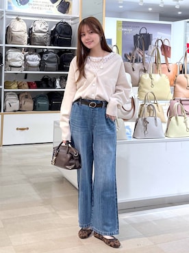 「GLOBAL WORK（グローバルワーク）のアイテム（トップス）」を使った、きょんさん（レディース・155cm）の春コーディネート