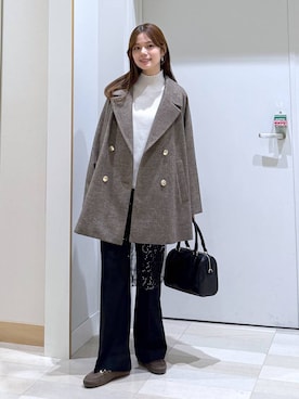 「アイテム（チェスターコート）」を使った、きょんさん（レディース・155cm・30代）の秋コーディネート