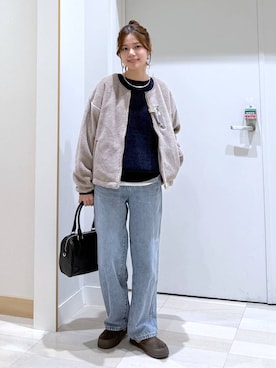 「アイテム（ボストンバッグ）」を使った、きょんさん（レディース・155cm・30代）の秋コーディネート