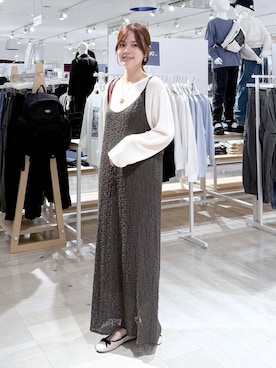 「アイテム（バレエシューズ）」を使った、きょんさん（レディース・155cm・30代）の秋コーディネート
