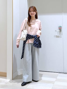 「GLOBAL WORK（グローバルワーク）のアイテム（アクセサリー）」を使った、きょんさん（レディース・155cm）の春コーディネート