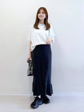 「アイテム（ネックレス）」を使った、きょんさん（レディース・155cm・30代）の秋コーディネート