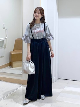 「アイテム（バレエシューズ）」を使った、きょんさん（レディース・155cm）の夏コーディネート