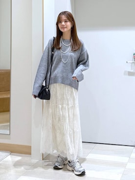 「アイテム（アクセサリー）」を使った、きょんさん（レディース・155cm・30代）の秋コーディネート