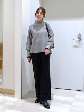 「アイテム（その他ヘアアクセサリー）」を使った、きょんさん（レディース・155cm）の秋コーディネート