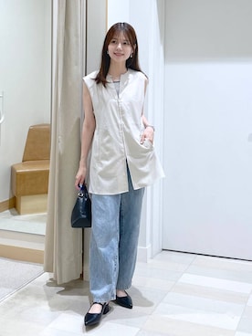 「アイテム（ベスト）」を使った、きょんさん（レディース・155cm・30代）の夏コーディネート