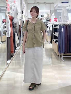 「アイテム（ボストンバッグ）」を使った、きょんさん（レディース・155cm・30代）の夏コーディネート
