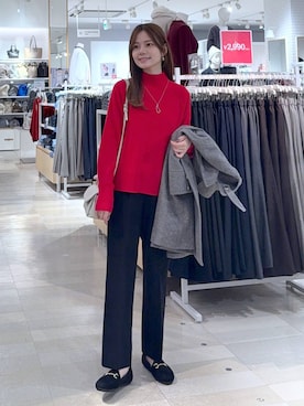 「アイテム（ローファー）」を使った、きょんさん（レディース・155cm・30代）の秋コーディネート