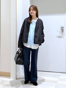 「アイテム（ブルゾン）」を使った、きょんさん（レディース・155cm・30代）の秋コーディネート