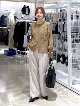 「アイテム（その他ヘアアクセサリー）」を使った、きょんさん（レディース・155cm）の秋コーディネート