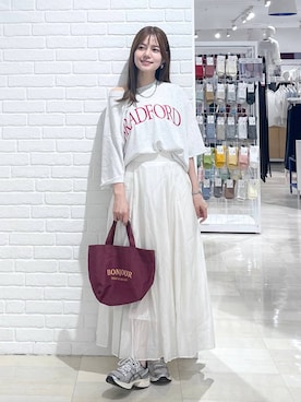 「アイテム（スカート）」を使った、きょんさん（レディース・155cm・30代）の夏コーディネート