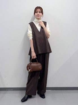 「アイテム（ハンドバッグ）」を使った、きょんさん（レディース・155cm・30代）の冬コーディネート