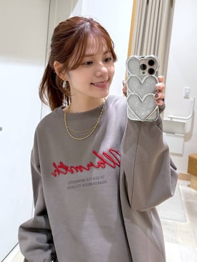 「体型カバー」｜「アイテム（アクセサリー）」を使った、きょんさん（レディース・155cm）の冬コーディネート