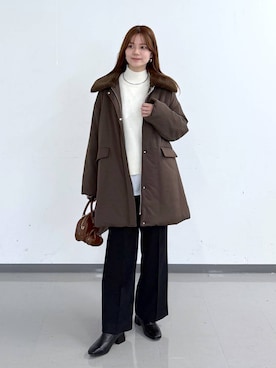 「アイテム（ブーツ）」を使った、きょんさん（レディース・155cm・30代）の冬コーディネート