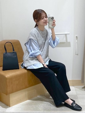 「アイテム（ローファー）」を使った、きょんさん（レディース・155cm・30代）の夏コーディネート